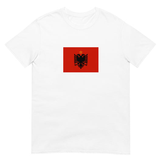 Albania - People's Socialist Republic of Albania (1946-1992) | Historical Flag Short-Sleeve Unisex T-Shirt