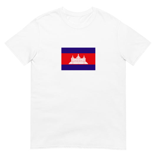 Cambodia - Kingdom of Cambodia (1953-1970) | Historical Flag Short-Sleeve Unisex T-Shirt