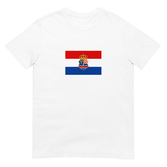 Croatia - Kingdom of Croatia-Habsburg (1527-1868) | Historical Flag Short-Sleeve Unisex T-Shirt