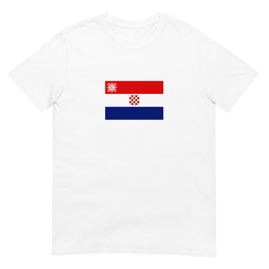 Croatia - Independent State of Croatia (1941-1945) | Historical Flag Short-Sleeve Unisex T-Shirt