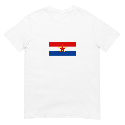 Croatia - Socialist Republic of Croatia (1941-1991) | Historical Flag Short-Sleeve Unisex T-Shirt