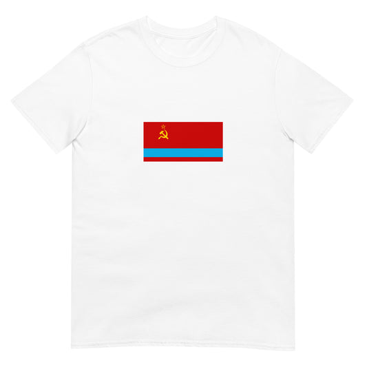 Kazakhstan - Kazakh Soviet Socialist Republic (1941-1991) | Historical Flag Short-Sleeve Unisex T-Shirt