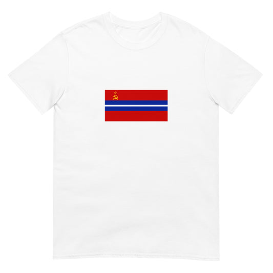 Kyrgyzstan - Kyrgyz Soviet Socialist Republic (1936-1990) | Historical Flag Short-Sleeve Unisex T-Shirt