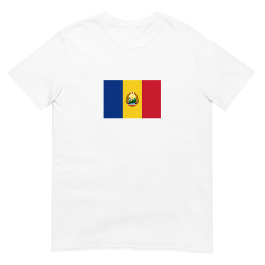 Romania - Socialist Republic of Romania (1947-1989) | Historical Flag Short-Sleeve Unisex T-Shirt