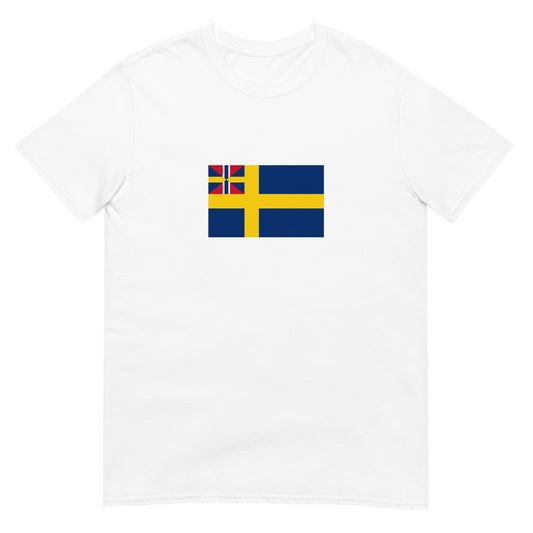 Sweden - United Kingdoms of Sweden and Norway (1814-1905) | Historical Flag Short-Sleeve Unisex T-Shirt