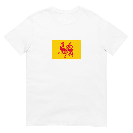 Belgium - Wallonia French Community | Ethnic Flag Short-Sleeve Unisex T-Shirt