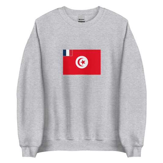 Tunisia - French Protectorate of Tunisia (1881 - 1956) | Historical Flag Unisex Sweatshirt