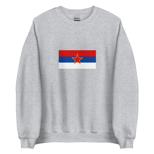 Montenegro - Socialist Republic of Montenegro (1945 - 1993) | Historical Flag Unisex Sweatshirt