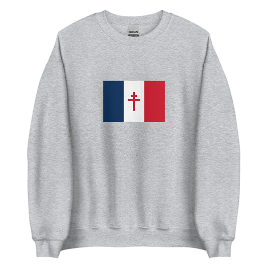 Free France (1940-1944) | French Flag Interactive History Sweatshirt