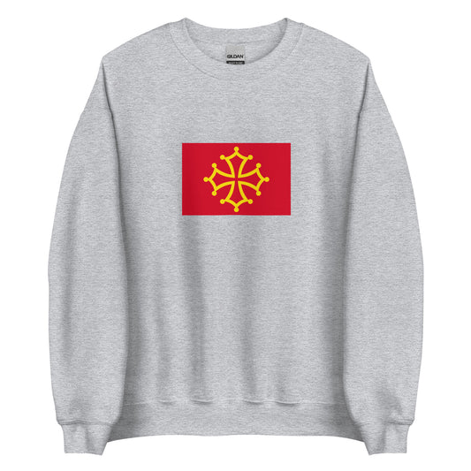 France - Occitania County of Toulouse (778-1271) | French Flag Interactive History Sweatshirt