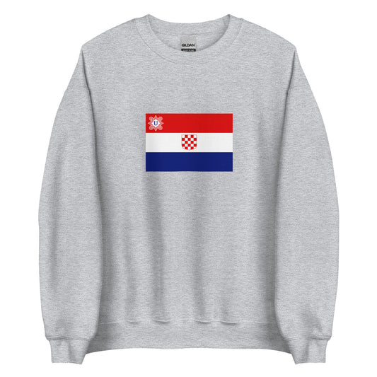 Croatia - Independent State of Croatia (1941 - 1945) | Historical Flag Unisex Sweatshirt